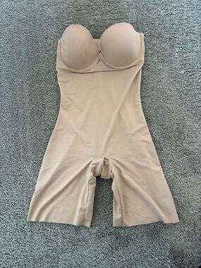 Assets By Spanx Strapless Nude Longline Shaping Bodysuit